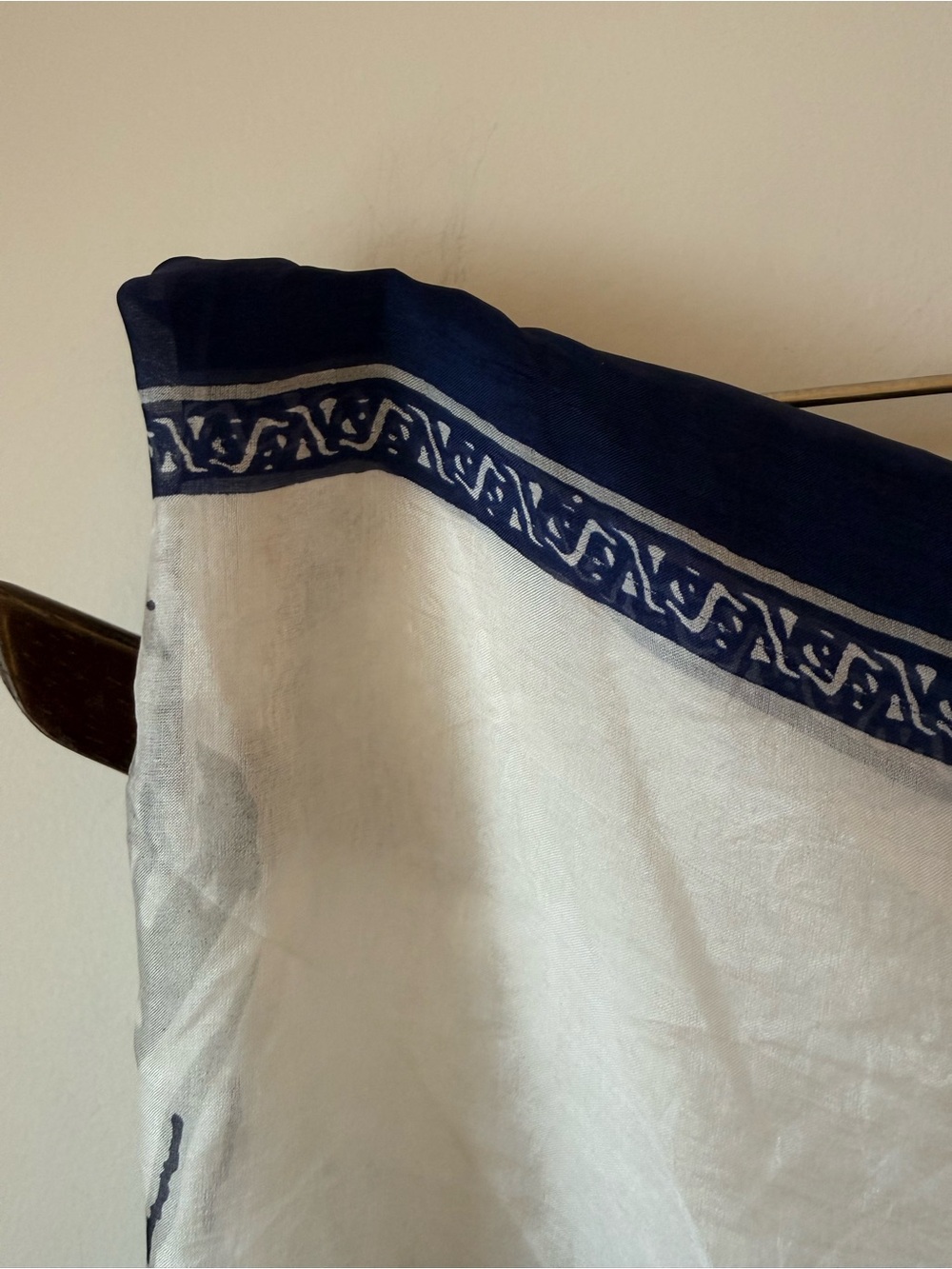 Aphorism 100% Silk scarf sheer blue gray white
36 x 70” large rectangular - Picture 2 of 6